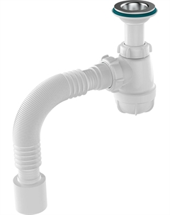 Сифон для умывальника 1 1/4"х40 с удл горлов и гофр трубой 40х50 S2010-35-RENE Rene