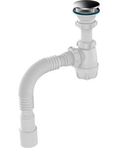 Сифон для умывальника 1 1/2"х40 с дек зерк с гт 40х40/50 S0116-35-RENE Rene