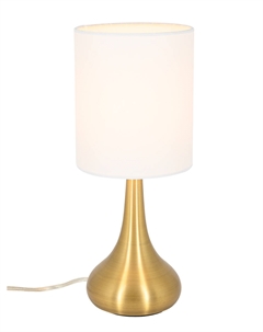 Светильник настольный 25Вт E27 латунь/белый НТ-713 BRSW Artstyle