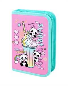 Пенал 1отделение 2 откидные планки полиэстер 20х14см 272288 Пифагор