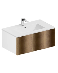 Комплект тумба под раковину Кито 60 раковина белый тростник 60 Зов