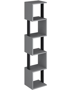 Стеллаж СН-5-Серый-Черный Макс стайл