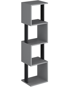 Стеллаж СН-4-Серый-Черный Макс стайл