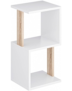 Стеллаж СН-2-Белый-Дуб Макс стайл