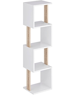 Стеллаж СН-4-Белый-Дуб Макс стайл