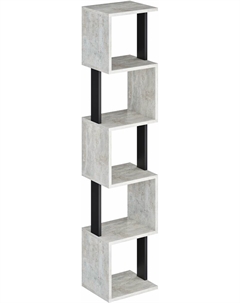 Стеллаж СН-5-Бетон-Черный Макс стайл