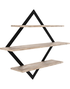 Полка настенная-ПнР-600-3-1-Дуб Юкон Макс стайл