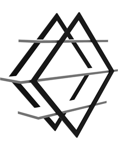 Полка настенная-ПнР-600-3-Белый Макс стайл