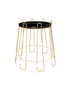 Стол журнальный SHT-CT6 золото/черный муар Sheffilton