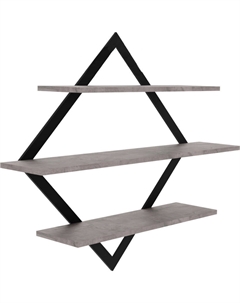 Полка настенная-ПнР-600-3-1-Оникс Макс стайл