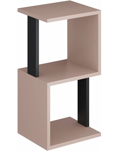 Стеллаж СН-2-Капучино-Черный Макс стайл