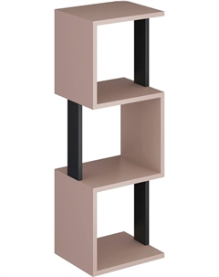 Стеллаж СН-3-Капучино-Черный Макс стайл