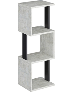 Стеллаж СН-3-Бетон-Черный Макс стайл
