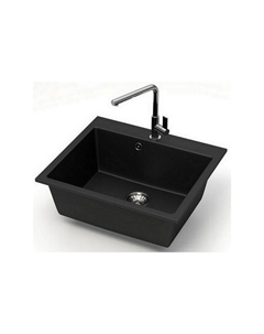 Мойка матовая Модель 44/Q4 (чёрная) Карельский камень Marrbaxx