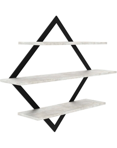 Полка настенная-ПнР-600-3-1-Бетон Макс стайл