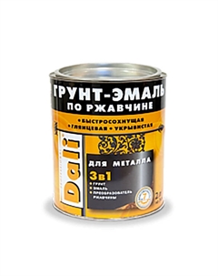 Эмаль По ржавчине 3 в 1 (750мл, серебристый алюминий) Dali