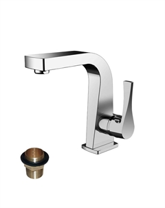 Смеситель Rossinka одноручный (35мм) для умывальника монолит, хром, арт. RS34-12U