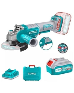 Угловая шлифмашина TAGLI2111561 (с 2-мя АКБ, сумка) Total