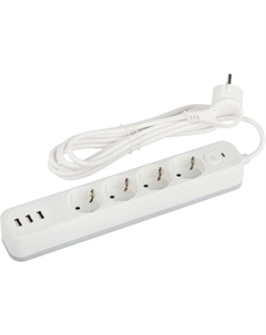 Сетевой фильтр USF-4es-3m-3xUSBA-W Б0059569 Эра