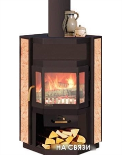 Печь-камин Нева [АОТ-6,0] Мета-бел