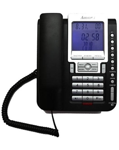 Проводной телефон Аттел 211 (черный)