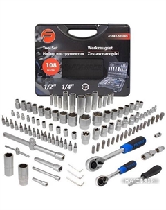 Универсальный набор инструментов F-41082-5 Euro (108 предметов) Forsage