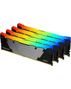 Оперативная память FURY Renegade RGB 4x8ГБ DDR4 3200 МГц KF432C16RB2AK4/32 Kingston