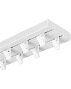 Карниз для штор 2-рядный С прищепкой (3.0м) Синдекор