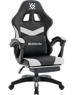Игровое (геймерское) кресло Runa Pro (черный/белый) Defender
