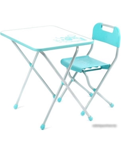 Складной стол КПР/2 Ретро (бирюзовый) Ника