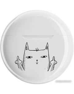 Наушники Vibe Back Off (белый) Qumo