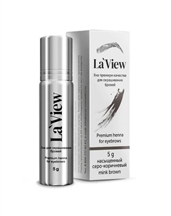 Хна для окрашивания бровей и ресниц Laview