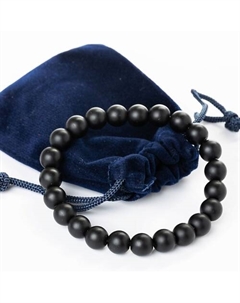 Браслет шунгит в подарочном мешочке Agat-ilona