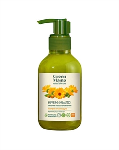 Крем-мыло питающее и восстанавливающее "Шалфей и календула" Natural Skin Care 300 Green mama