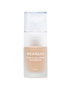 Легкий тональный крем естественный эффект WEAR&GO Daily nude-effect foundation Лэтуаль