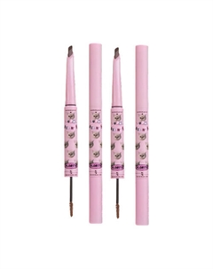 Двусторонний карандаш-тушь Eyebrow Pencil & Brow Mascara, набор Flortte