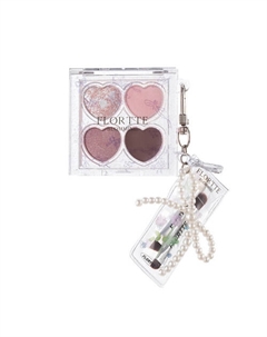 Компактные тени-брелок Blooming Series 4 Color Flortte
