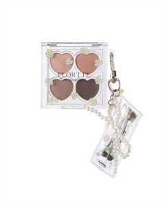Компактные тени-брелок Blooming Series 4 Color Flortte