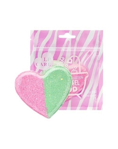 Бомбочка для ванны бурлящая (розово-зеленая) Lp care