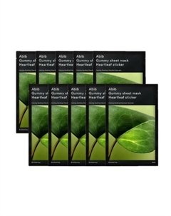 Тканевая маска Gummy Sheet Mask Heartleaf Sticker 270 Abib