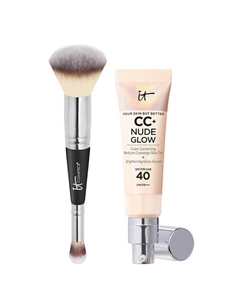 СС-крем CC+ Nude Glow SPF 40 с кистью №7 It cosmetics