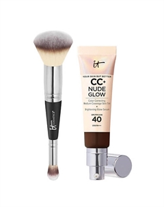 СС-крем CC+ Nude Glow SPF 40 с кистью №7 It cosmetics