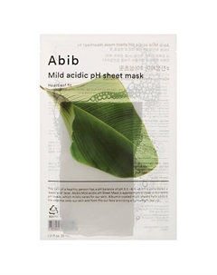 Тканевая маска Mild Acidic pH Heartleaf Sheet Mask 30 Abib