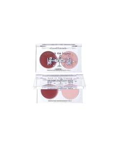 Двухцветные румяна Good Friends Club Dual-Color Blush Flortte