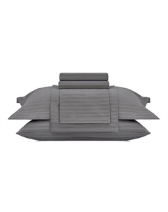 Постельное белье Vip из Страйп Сатина Семейное 160x220 Бежевый Arya home collection