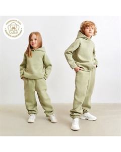 Брюки детские : Basic Line KIDS, оливковые, рост 116 см Minaku