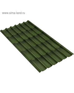 Черепица 1,95*0,96м, 3мм зеленый Ондулин