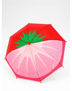 Зонт - трость детский «Клубника», полуавтоматический, 8 спиц, R=40/47 см, d=80 см, розовый Qf