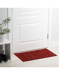 Коврик влаговпитывающий придверный без окантовки «Welcome Вензель», 45×75 см, цвет МИКС Доляна