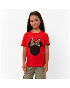 Футболка детская : «Мышка», красная, размер 28, рост 86-92 см Kaftan